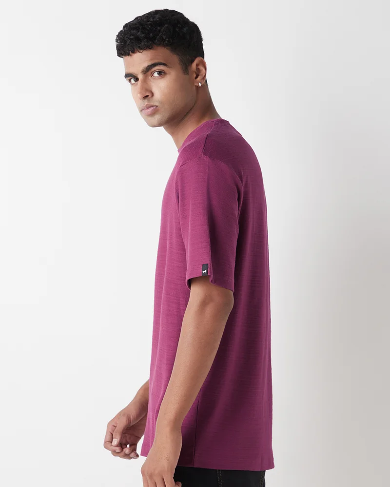 بيواكوف Men's Purple Oversized T-shirt